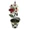 10.75" Hearts Playing Card Flytrap in Checkered Pot Tabletop Décor by Ashland®